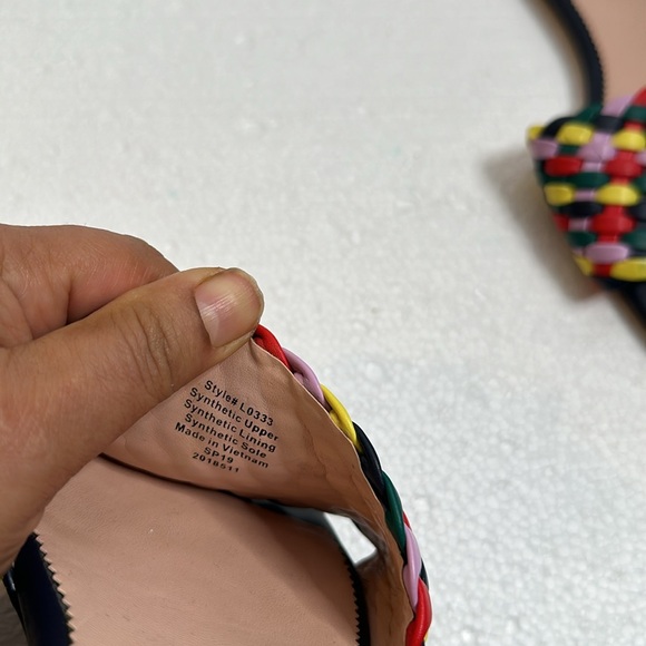 J crew Cora slide sandals multi color navy size 9.5 - Picture 6 of 6